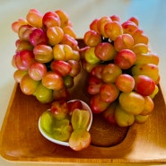 마이하트 솜사탕 캔디포도 하트모양 가을 제철 레드샤인머스켓 고당도 과일 맛과 특징