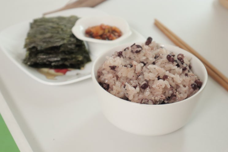 찰밥 만들기 찹쌀밥 팥밥 3~4인분 레시피 전기밥솥 밥 맛있게 짓기 : 네이버 블로그