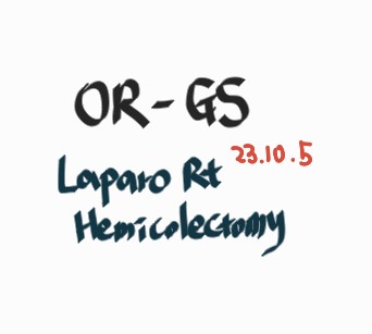 Laparoscopy assisted right hemicolectomy [G] : 네이버 블로그