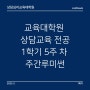 상담심리교육대학원 [12] 1학기 수업 5주 차 '주간루미썬'