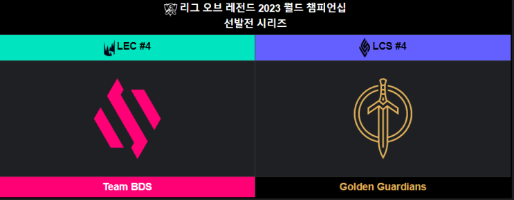 2023년 10월 09일 Team BDS Golden Guardians, 롤드컵선발전 : 네이버 블로그