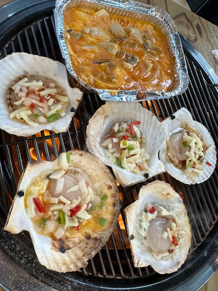 을왕리 조개구이 맛집 추천 애견동반 가능한 꼬니네 회 조개구이식당 : 네이버 블로그