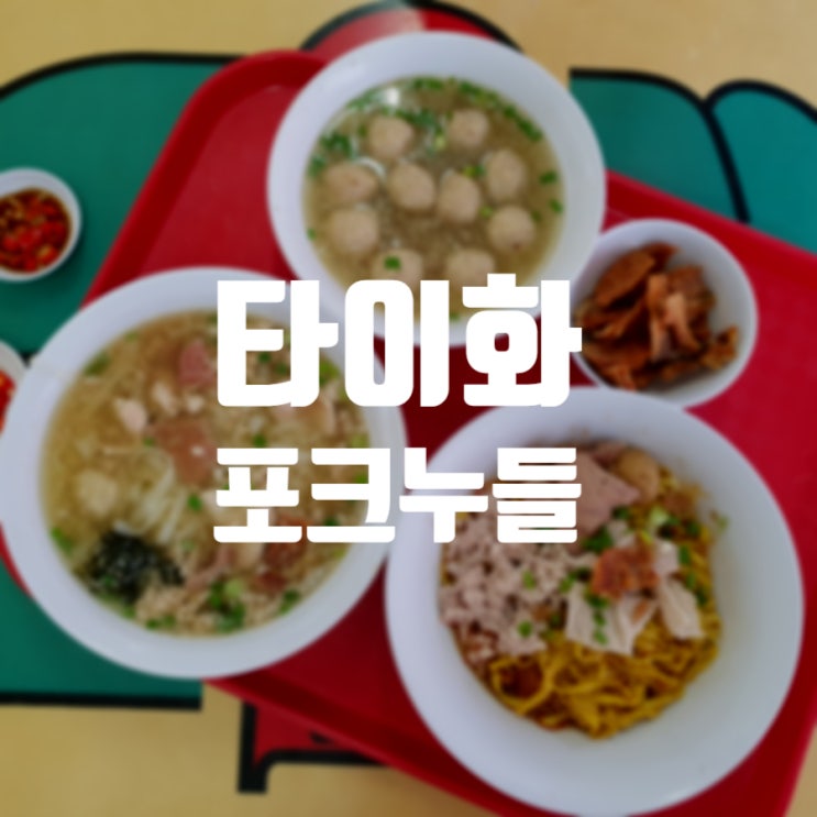 [싱가포르] 미슐랭 1스타 싱가포르 맛집 타이화 포크 누들 Hill Street T....