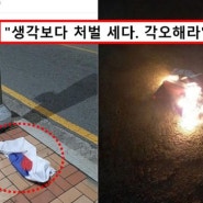 "또 이 커뮤니티야?".. 한글날 전날 '태극기 불태우는' 인증샷 올린 한국인.. 처벌은?