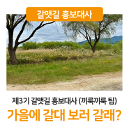 [3기 홍보대사] 가을의 시작, 6-1코스 삼락생태공원 (끼룩끼룩 팀)