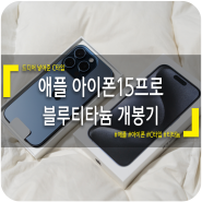 애플 아이폰15프로 블루티타늄 개봉기 - 드디어 넣어준 C타입