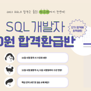 [와우패스] SQLD 자격증 빠른 취득 합격환급반으로 단기합격 GO~!