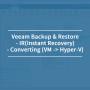 Veeam 빔 VM Backup & Restore_IR(Instant Recovery) / Converting (VM -> Hyper-V)
