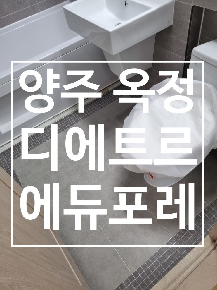 양주옥정신도시 3차디에트르 에듀포레 대표 시공 사진