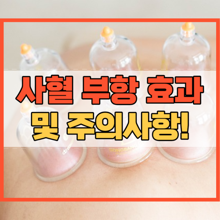 사혈 부항 효과 및 주의사항! : 네이버 블로그
