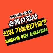 보험사를 상대로 손해사정사 선임 가능한가요?