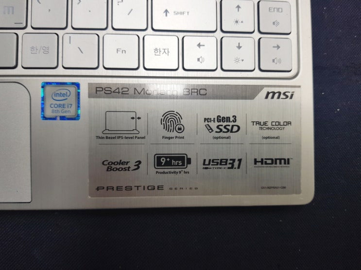 Tastiera MSI PS42 Modern Con Retroilluminazione – Layout USA, Per 8RC/8RA/8RB/8M