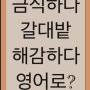 [영어로 말하기] 금식하다 / 갈대밭 / 조개를 잡다 / 해감하다 / 실행하다 영어로 말하기