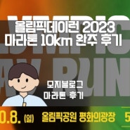 올림픽데이런 2023 마라톤 10km 후기