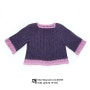 [코바늘*깨비*] 2023년 털실 타래 가을호에 나온 칠부 소매 배색 코바늘 스웨터