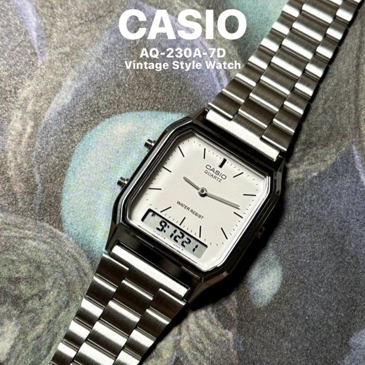 CASIO AQ-230A 빈티지 스타일 손목시계. : 네이버 블로그