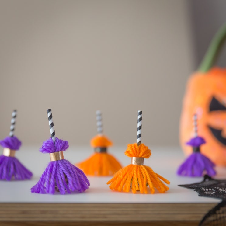 할로윈 파티 소품 만들기 | 마녀 빗자루 사탕 만드는 법 | Halloween Party Decorations DIY ...