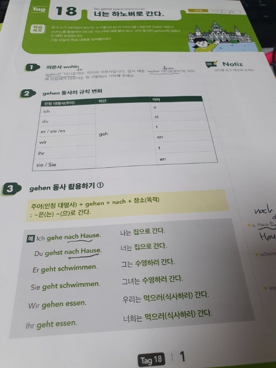 시원스쿨 진짜학습지_독일어패키지 14일차 후기 - Gehen : 네이버 블로그