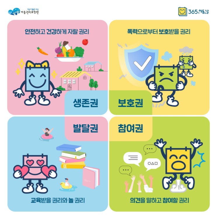 아리가 알려주는 아동 4대 권리 : 네이버 블로그