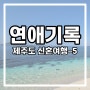 제주도 신혼여행-5(성산포항종합여객터미널, 우도 전기차 땅콩아이스크림 산호해수욕장 우도봉수대 봉끄랑 땅콩버거 무지개버거 검멀레해수욕장, 가스름식당 두루치기) - 연애기록