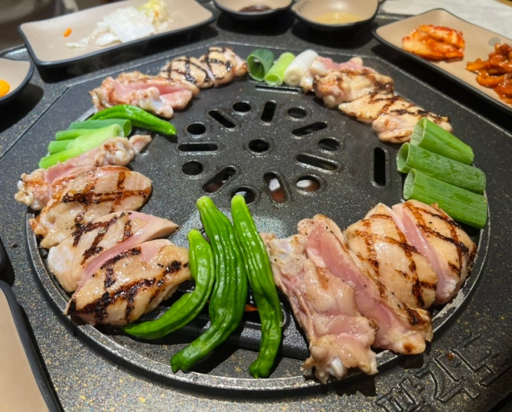 [부천/옥길] 요즘 가장 핫한 숯불닭갈비! 부천 옥길 팔각도 후기 : 네이버 블로그