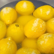 레몬 완벽 세척하는 방법과, 레몬수 먹는 방법