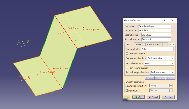 CATIA V5 Surface 입문과 활용_(Blend, Projection, Reflect line, Corner) : 네이버 블로그