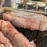 물왕저수지 고기 장곡동 연탄구이 흑돼지주먹고기 맛집