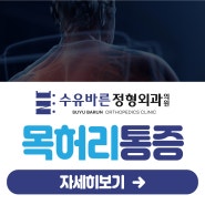 번동 정형외과 척추질환으로 발생하는 목통증 허리통증