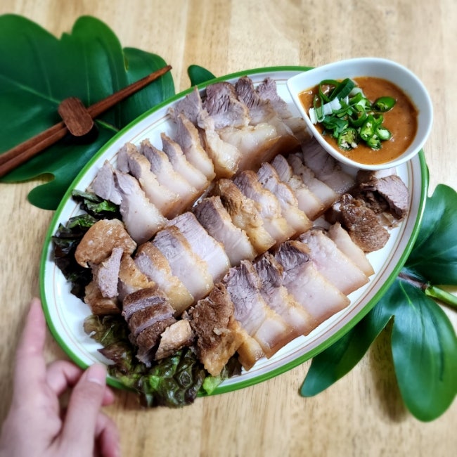 수육 맛있게 삶는 법 편스토랑 막걸리 수육 명세빈 보쌈 소스 돼지고기 앞다리살 요리 : 네이버 블로그