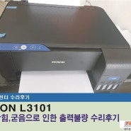 엡손 l3101 무한프린터 출력품질 원인과개선