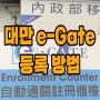 대만 e-gate 온라인 자동출입국 등록 방법, 타이베이 여행 준비 이게이트 입국심사 시간 단축 추천 후기