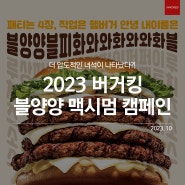 2023 버거킹 블양양 맥시멈 캠페인 (버거킹코리아 광고, 이노레드 광고)