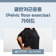 골반저근운동(Pelvic floor exercise) 가이드