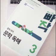 중등 국어독해 문제집추천 빠작 중학 국어 문학 독해3