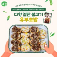 야외 활동에 간편하게 준비하기 좋은 레시피!"다향 열탄 불고기 유부초밥"