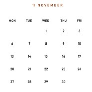 Shop Schedule_2023년 11월
