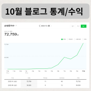 1일 1포스팅한 10월 블로그 통계 및 애드포스트 광고 수익 확인