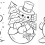 예쁜 눈사람그림 어르신색칠공부 눈사람스케치 밑그림Snowman Sketch Coloring book