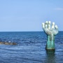 [포항여행]포항 랜드마크 바다속 손바닥 조형물이 있는 호미곶,멀기도 멀고 바닷바람도 엄청 난 명소