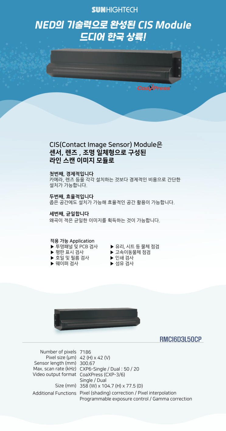 [선하이테크 뉴스레터] NED社의 CIS Module 드디어 출시! : 네이버 블로그