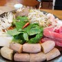 <김해/율하>정성순대 율하카페거리 맛집 전통순대전골맛집 한우와 함께 먹는 순대전골