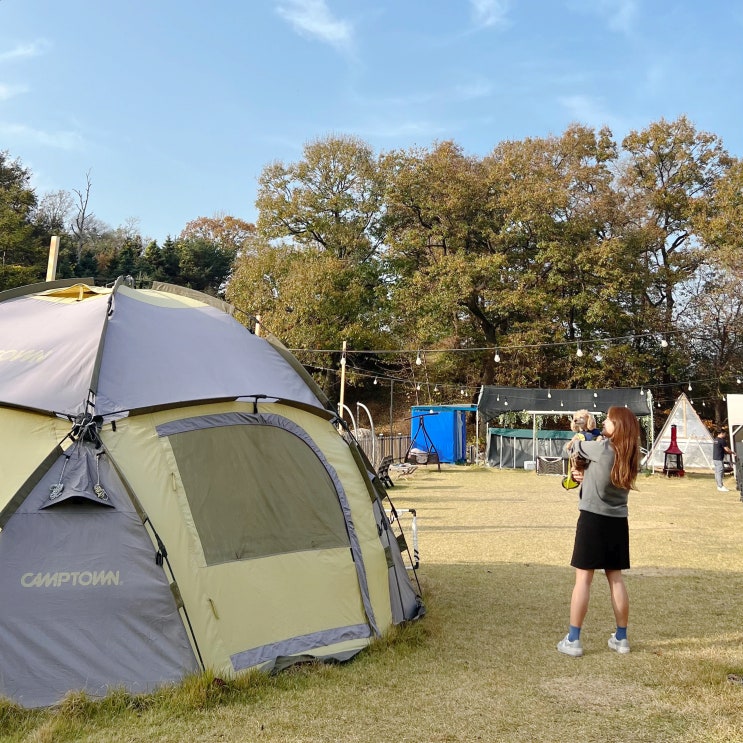 강화도 캠핑 식당 당일 애견동반 가능 돌멩이 캠핑바베큐 캠프