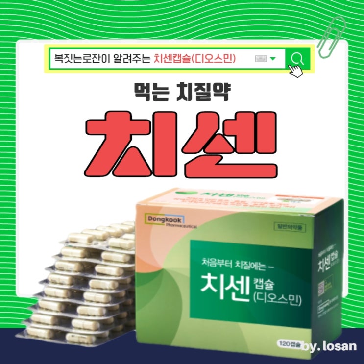 치센 가격 구매 효과 먹는 치질약 추천 부작용 디오스민 외치핵 치센 처방 구입 : 네이버 블로그