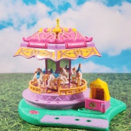 빈티지 폴리포켓 놀이동산시리즈 회전목마 Vintage POLLY POCKET Spin Pretty Carousel 1996