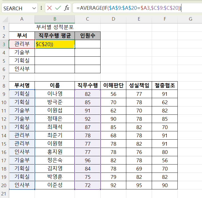 [컴활 1급 실기] 엑셀 배열 수식 네이버 블로그