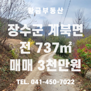[토지 매매]전북 장수군 계북면 임평리 / 금산부동산