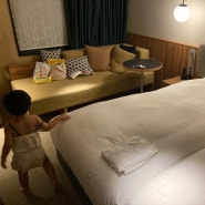 25개월 아이와 함께 후쿠오카 여행 : 가성비 숙소 크로스라이프 하카타텐진(위치, 접근성, 컴포트룸, 대욕장, 조식후기)