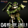 [RG 04] 자쿠2 풀도색 MS-06F Zaku II Full Build + Full Paint + LED
