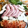 행복식당 정식 삼겹살 김치찌개 된장찌개 국수 돼지주물럭 단체예약환영